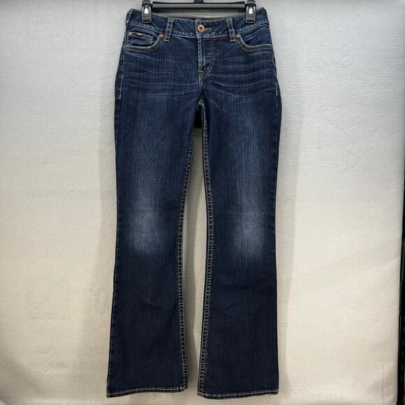Silver Jeans Denim - Silver Jean Co. Jeans Women's 27x32 (4) Dark Blue Suki Bootcut Flare Preppy